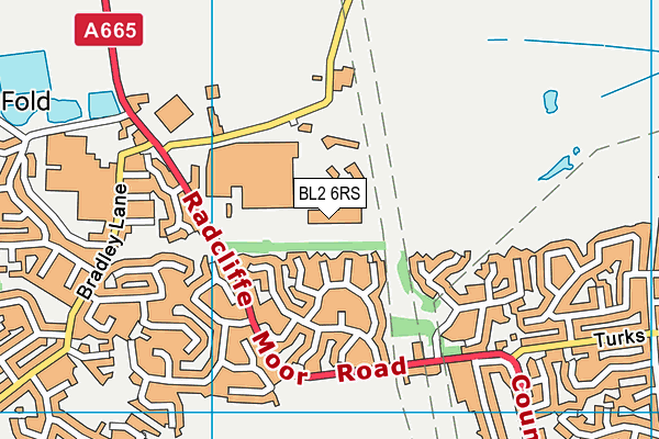 BL2 6RS map - OS VectorMap District (Ordnance Survey)
