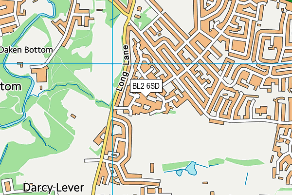 BL2 6SD map - OS VectorMap District (Ordnance Survey)