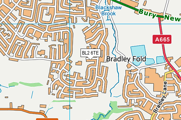 Blackshaw Primary School map (BL2 6TE) - OS VectorMap District (Ordnance Survey)