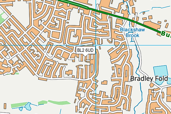 BL2 6UD map - OS VectorMap District (Ordnance Survey)