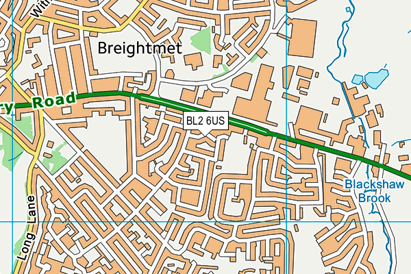 BL2 6US map - OS VectorMap District (Ordnance Survey)