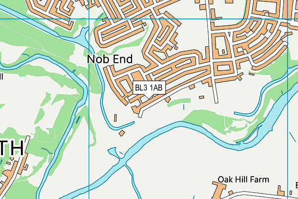 BL3 1AB map - OS VectorMap District (Ordnance Survey)