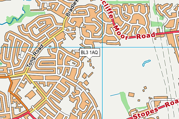 BL3 1AQ map - OS VectorMap District (Ordnance Survey)
