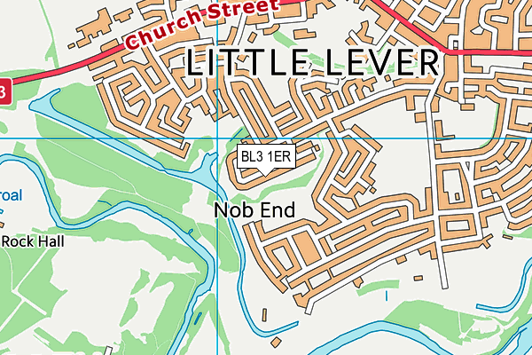 BL3 1ER map - OS VectorMap District (Ordnance Survey)