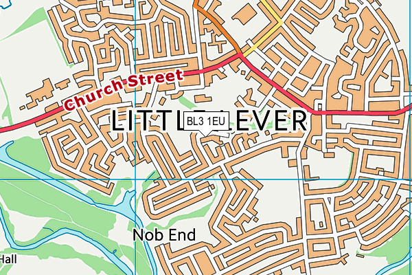 BL3 1EU map - OS VectorMap District (Ordnance Survey)