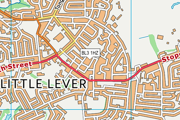 BL3 1HZ map - OS VectorMap District (Ordnance Survey)