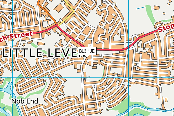 BL3 1JE map - OS VectorMap District (Ordnance Survey)