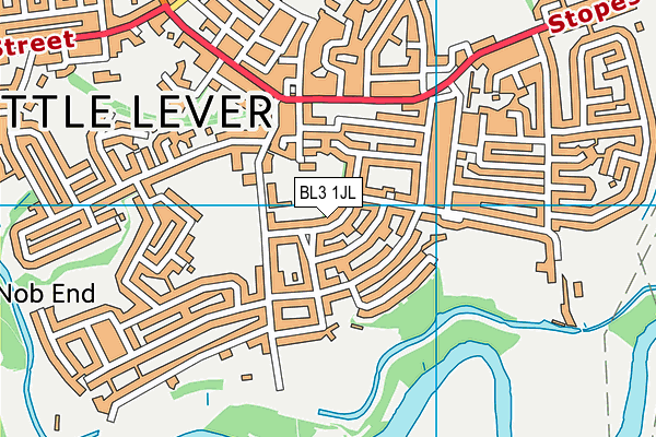 BL3 1JL map - OS VectorMap District (Ordnance Survey)