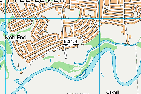 BL3 1JN map - OS VectorMap District (Ordnance Survey)