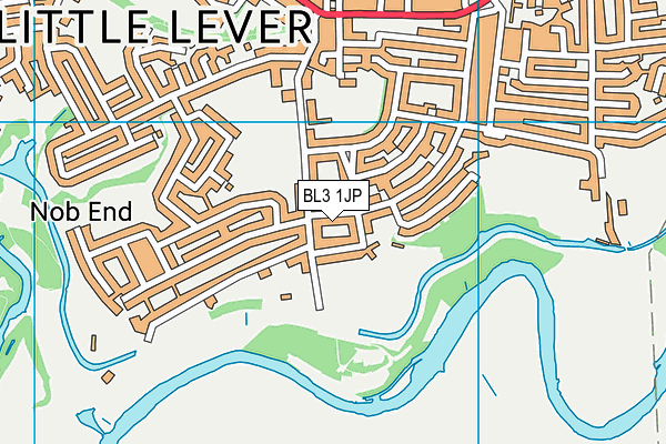 BL3 1JP map - OS VectorMap District (Ordnance Survey)