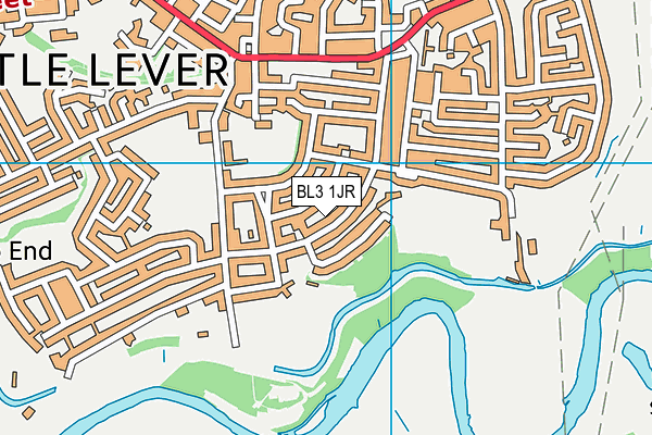 BL3 1JR map - OS VectorMap District (Ordnance Survey)