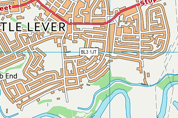 BL3 1JT map - OS VectorMap District (Ordnance Survey)