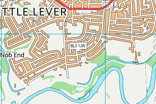 BL3 1JW map - OS VectorMap District (Ordnance Survey)