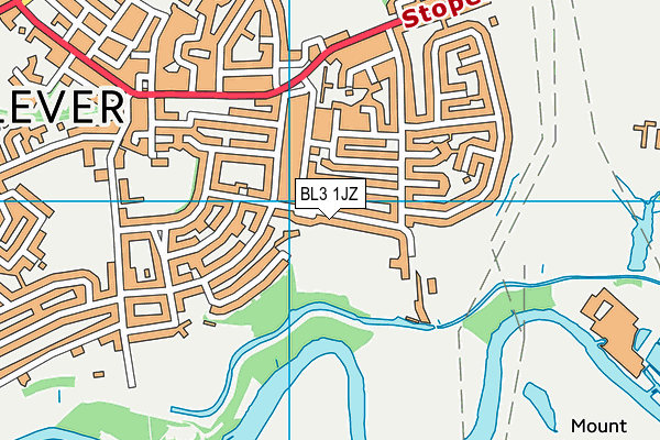 BL3 1JZ map - OS VectorMap District (Ordnance Survey)