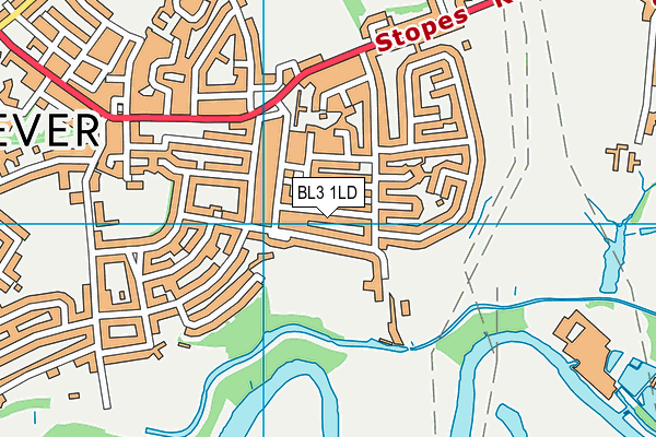 BL3 1LD map - OS VectorMap District (Ordnance Survey)