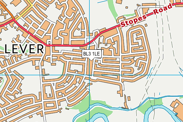 BL3 1LE map - OS VectorMap District (Ordnance Survey)