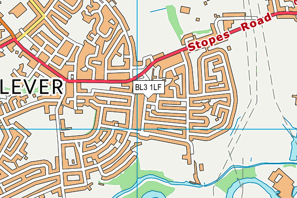 BL3 1LF map - OS VectorMap District (Ordnance Survey)