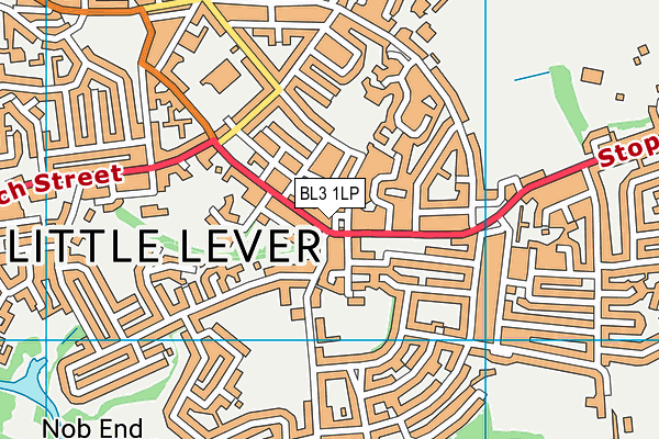 BL3 1LP map - OS VectorMap District (Ordnance Survey)