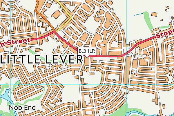 BL3 1LR map - OS VectorMap District (Ordnance Survey)