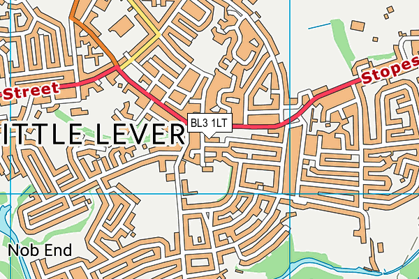 BL3 1LT map - OS VectorMap District (Ordnance Survey)