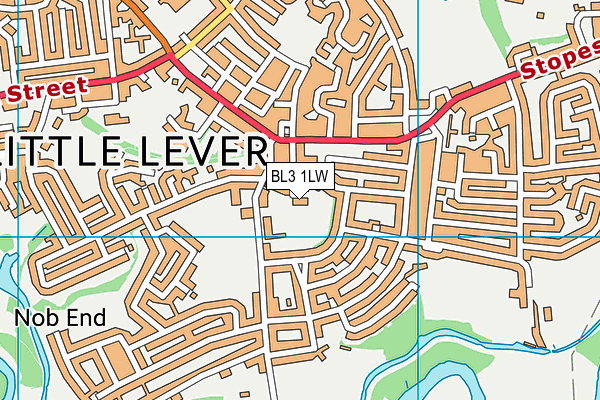 BL3 1LW map - OS VectorMap District (Ordnance Survey)