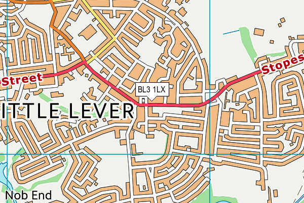 BL3 1LX map - OS VectorMap District (Ordnance Survey)