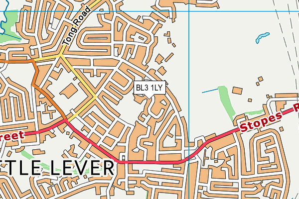 BL3 1LY map - OS VectorMap District (Ordnance Survey)