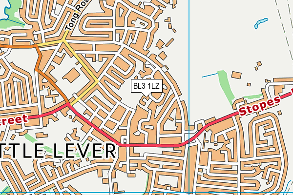 BL3 1LZ map - OS VectorMap District (Ordnance Survey)
