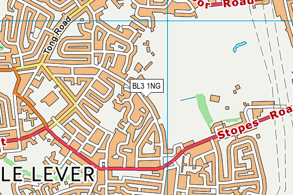 BL3 1NG map - OS VectorMap District (Ordnance Survey)