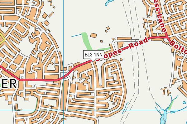 BL3 1NN map - OS VectorMap District (Ordnance Survey)