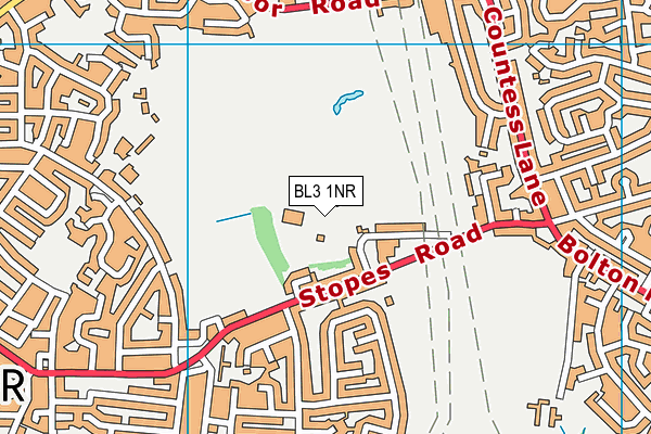 BL3 1NR map - OS VectorMap District (Ordnance Survey)