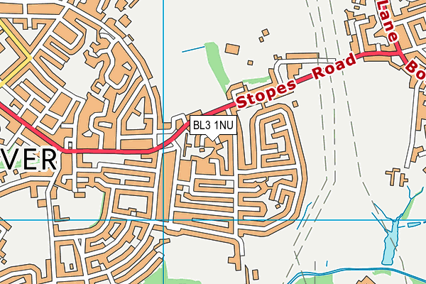 BL3 1NU map - OS VectorMap District (Ordnance Survey)