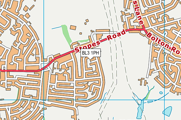 BL3 1PH map - OS VectorMap District (Ordnance Survey)