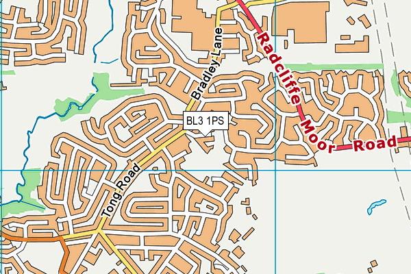 BL3 1PS map - OS VectorMap District (Ordnance Survey)