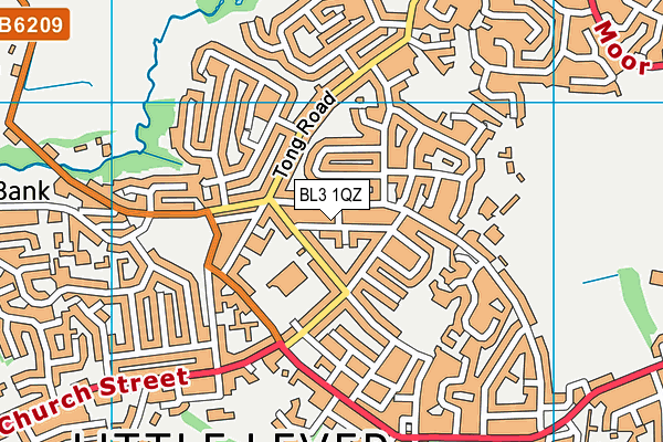 BL3 1QZ map - OS VectorMap District (Ordnance Survey)