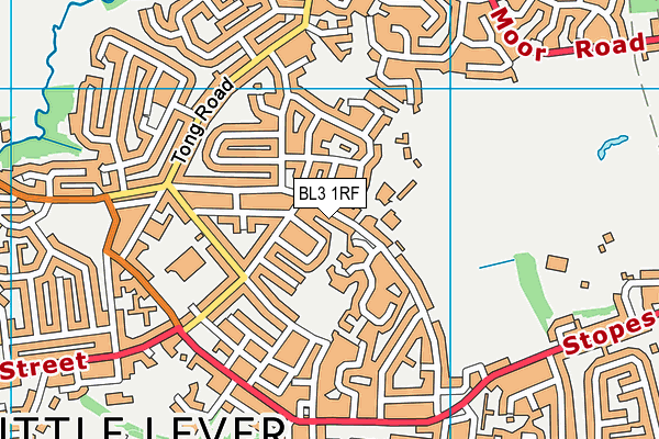 BL3 1RF map - OS VectorMap District (Ordnance Survey)