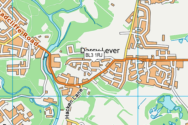 BL3 1RJ map - OS VectorMap District (Ordnance Survey)
