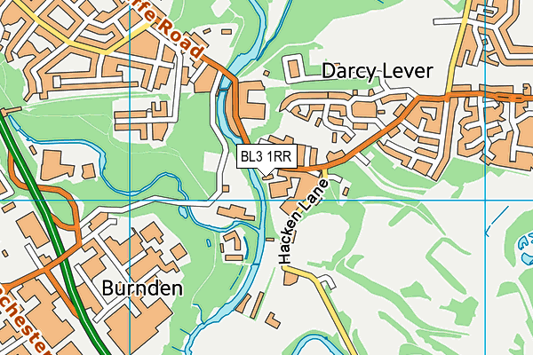 BL3 1RR map - OS VectorMap District (Ordnance Survey)