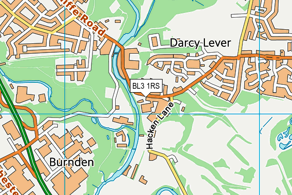 BL3 1RS map - OS VectorMap District (Ordnance Survey)