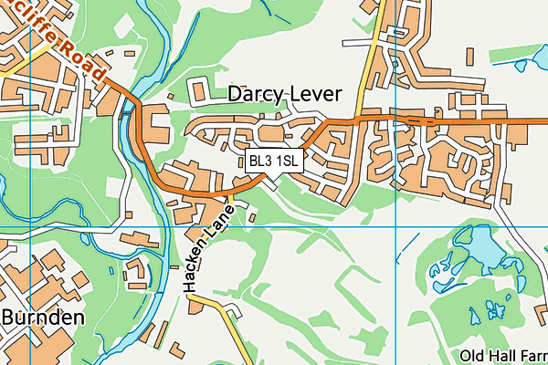 BL3 1SL map - OS VectorMap District (Ordnance Survey)
