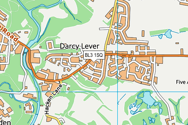 BL3 1SQ map - OS VectorMap District (Ordnance Survey)