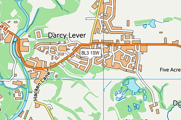 BL3 1SW map - OS VectorMap District (Ordnance Survey)