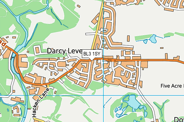 BL3 1SY map - OS VectorMap District (Ordnance Survey)