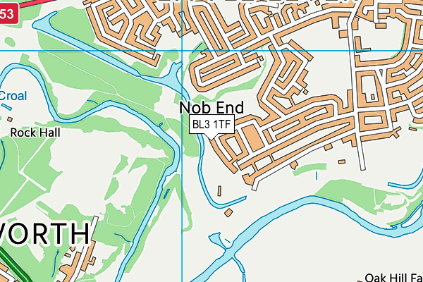 BL3 1TF map - OS VectorMap District (Ordnance Survey)