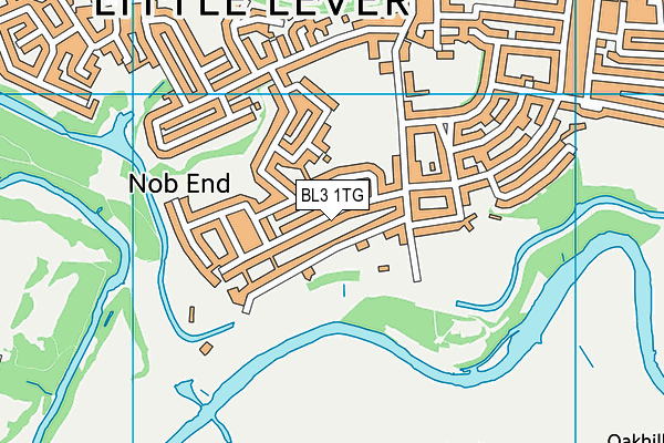 BL3 1TG map - OS VectorMap District (Ordnance Survey)