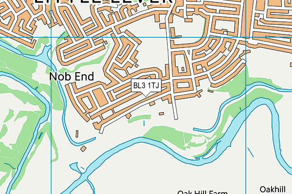 BL3 1TJ map - OS VectorMap District (Ordnance Survey)