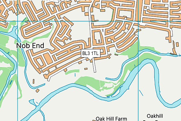 BL3 1TL map - OS VectorMap District (Ordnance Survey)