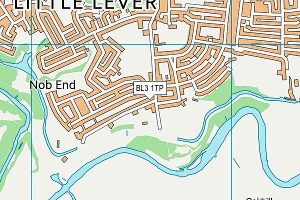 BL3 1TP map - OS VectorMap District (Ordnance Survey)