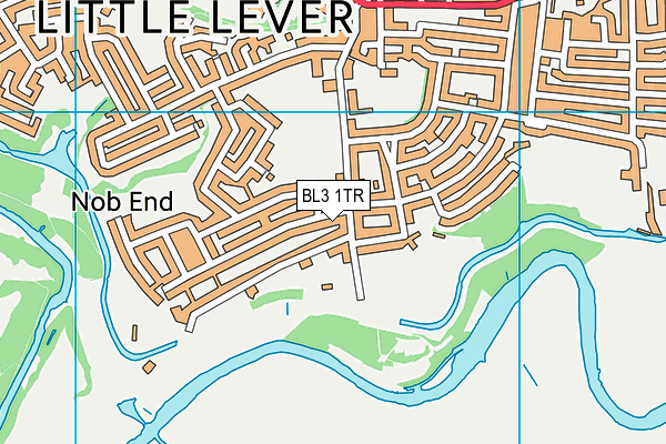 BL3 1TR map - OS VectorMap District (Ordnance Survey)