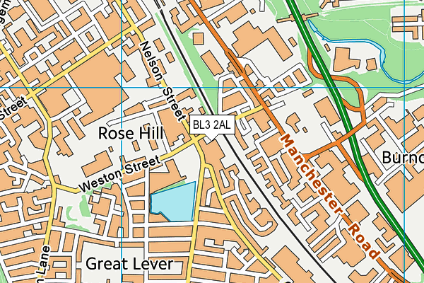 Dome Football (Bolton) (Closed) map (BL3 2AL) - OS VectorMap District (Ordnance Survey)